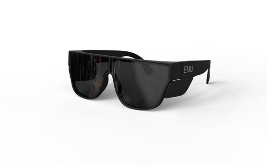 The Boss - Black Frame Black sides - Polarized - EMU Shop