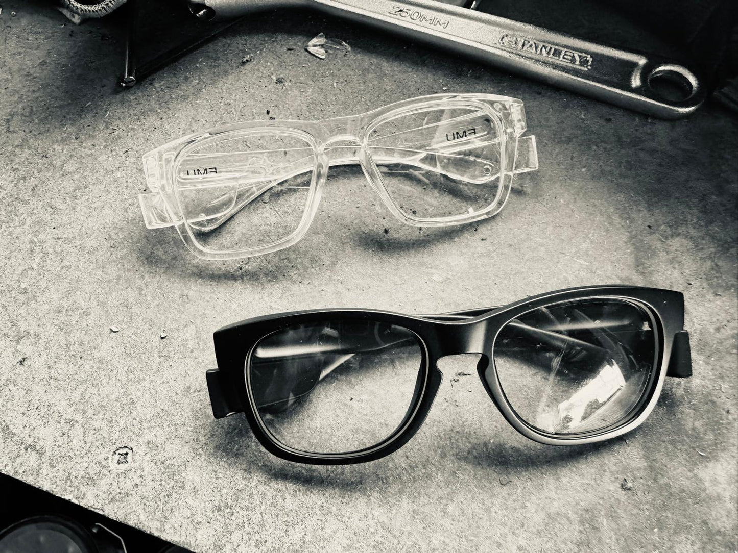 PRESCRIPTION - The Originals - Clear Frame and Clear Sides - EMU Safety