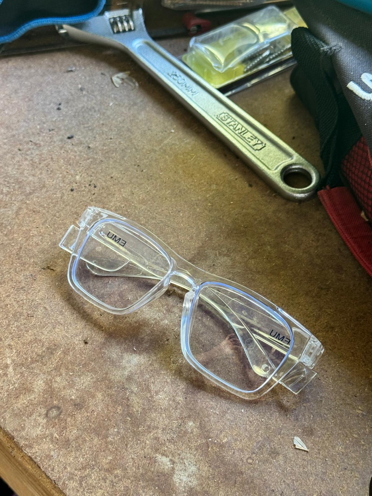 PRESCRIPTION - The Originals - Clear Frame and Clear Sides - EMU Safety