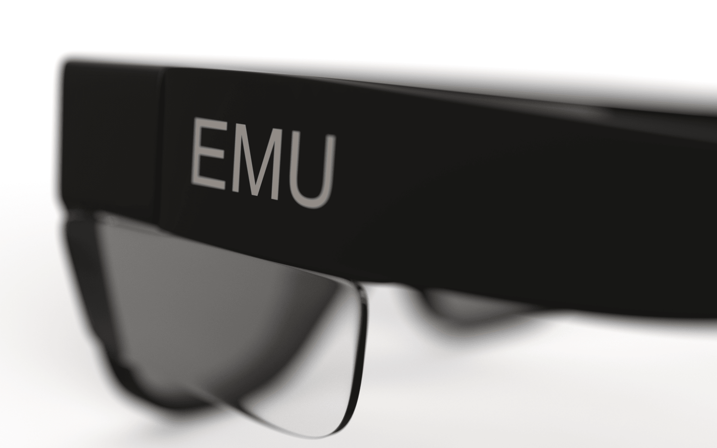 The Boss - Black Matt Frame Clear sides - Silver Polarised - EMU Safety