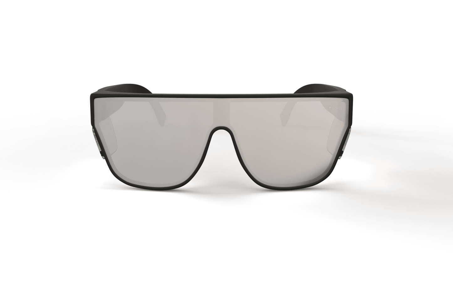 The Boss - Black Matt Frame Clear sides - Silver Polarised - EMU Safety