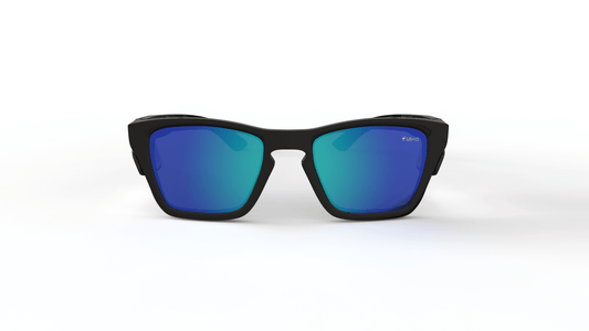 The Originals - Black Matt Frame and Clear Sides - Blue Mirror Polarised - EMU Safety