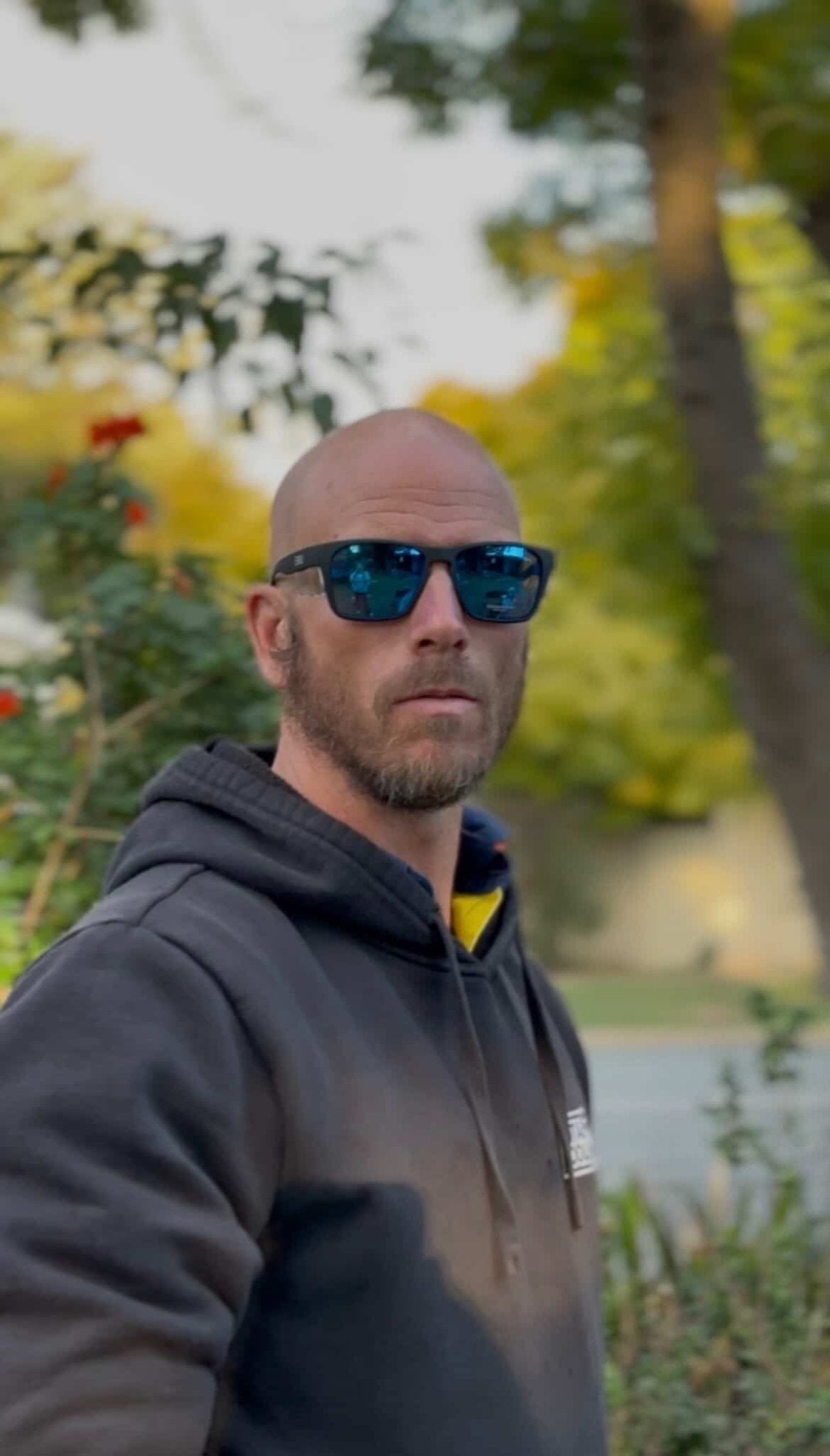 The Originals - Black Matt Frame and Clear Sides - Blue Mirror Polarised - EMU Safety